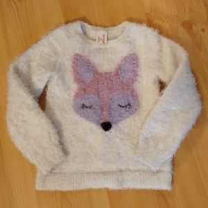 Cat & Jack Fuzzy Fox Sweater